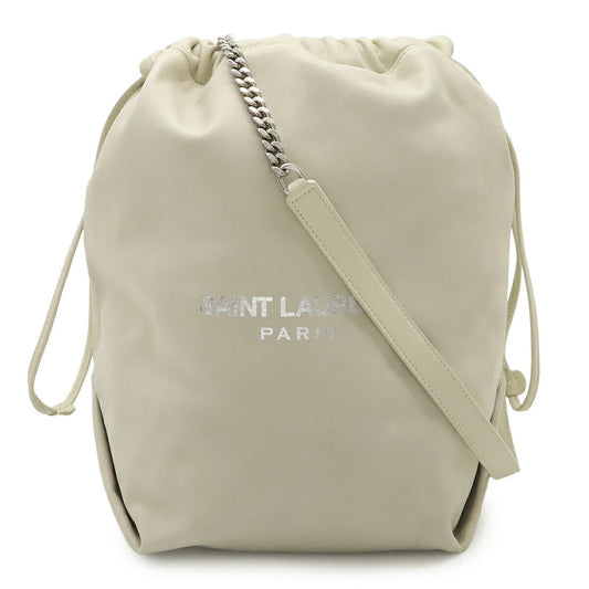 Saint Laurent TEDDY POCHON Leather Shoulder Bag