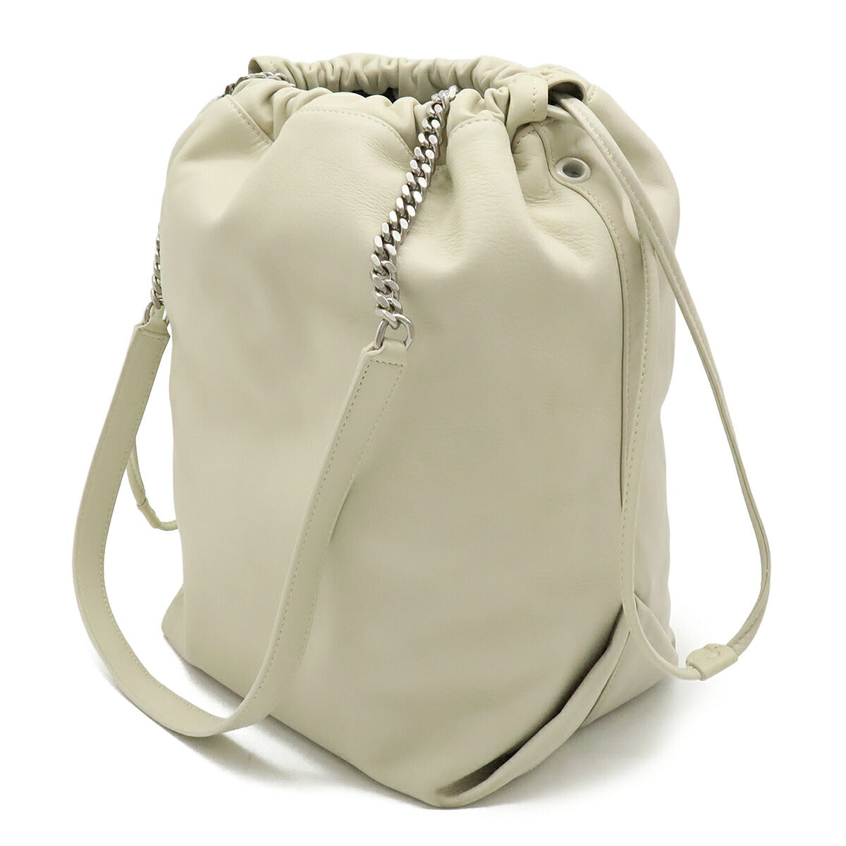 Saint Laurent TEDDY POCHON Leather Shoulder Bag