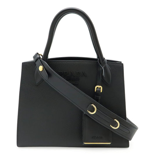 Prada Monochrome Saffiano 2way Bag