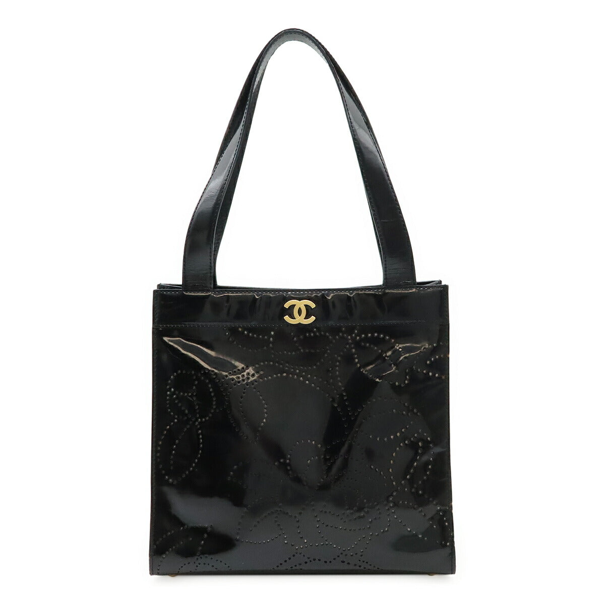 Chanel Camellia Patent Leather 2way Bag