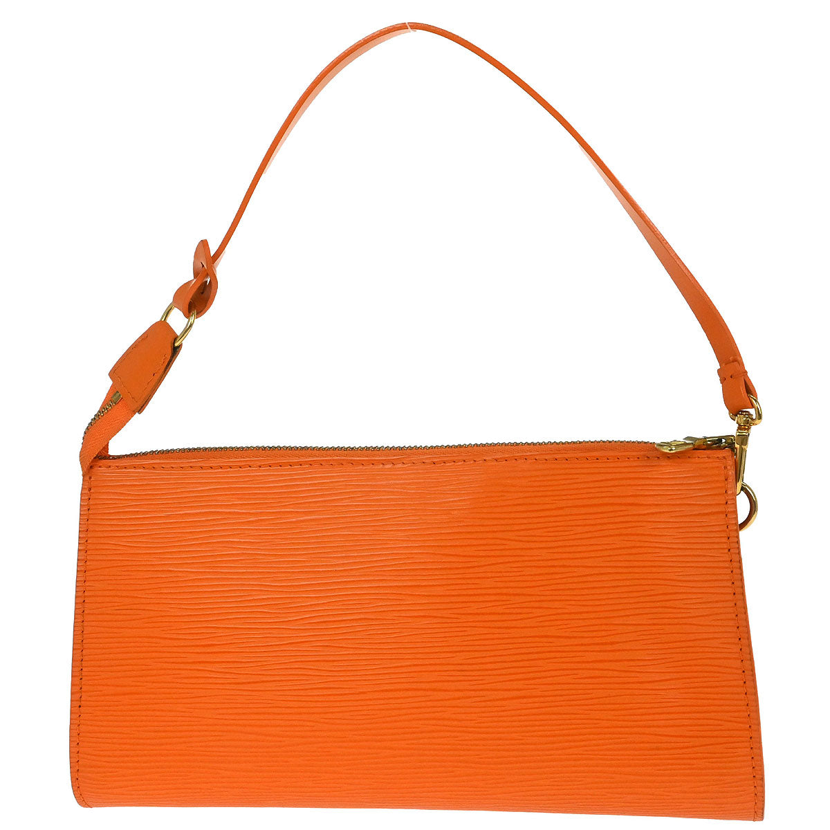 Louis Vuitton 2003 Orange Epi Pochette Accessoires 24 Handbag M5294H