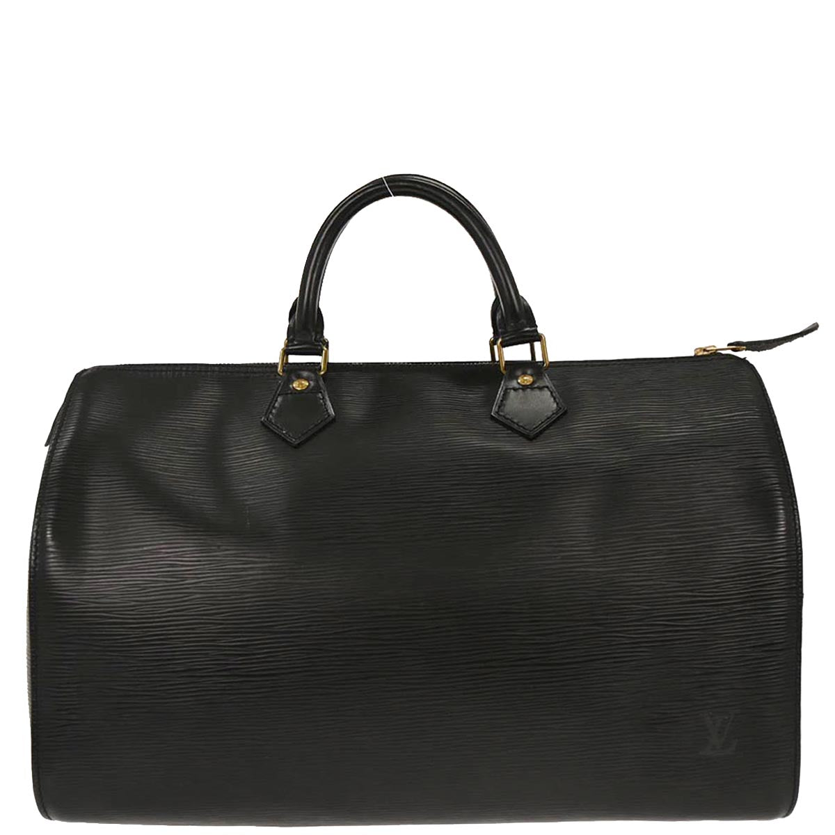 Louis Vuitton 1990 Black Epi 35 Duffle Handbag M42992