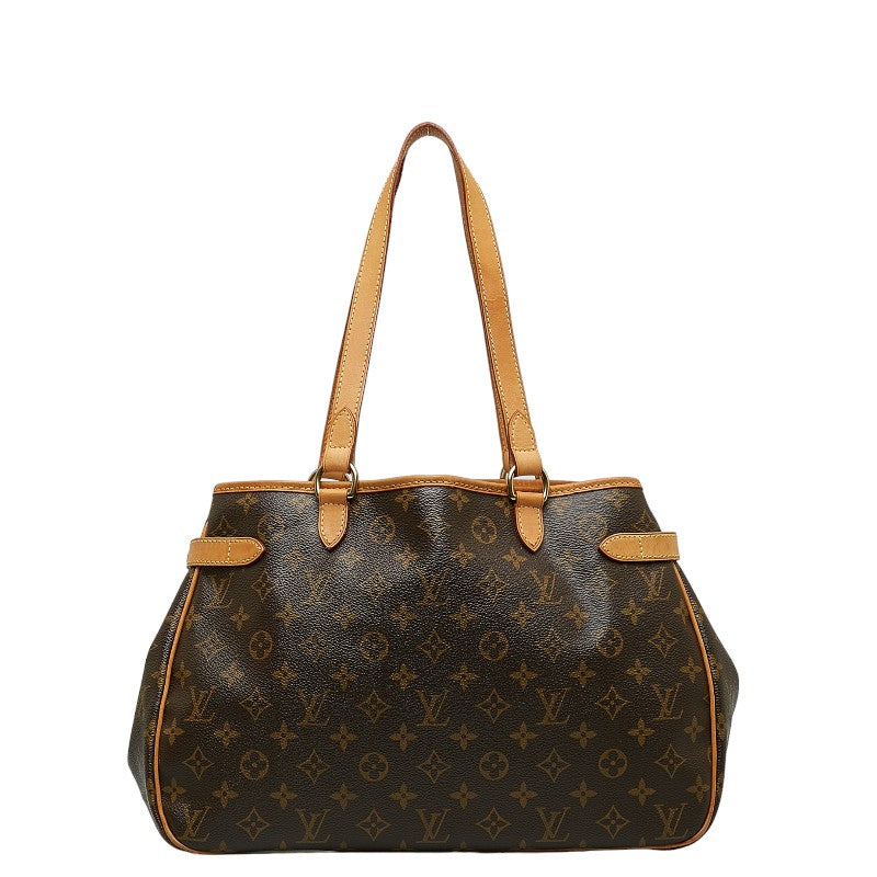 Louis Vuitton Monogram Battalion Horizontal Shoulder Bag Brown PVC Leather Ladies Louis Vuitton