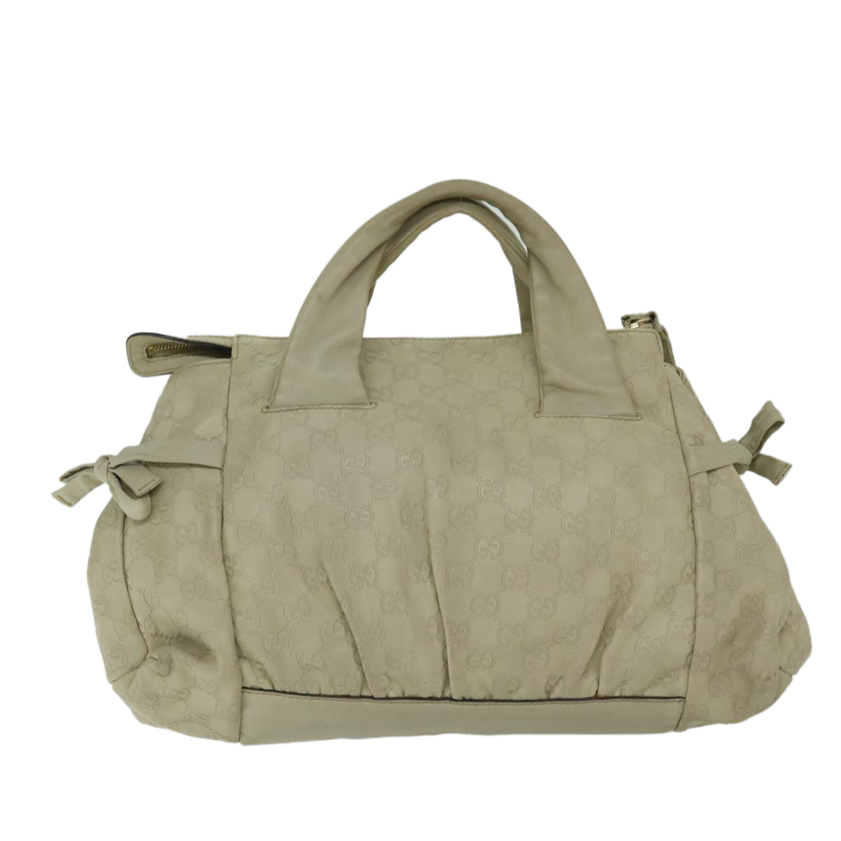 Gucci Leather Canvas Handbag
