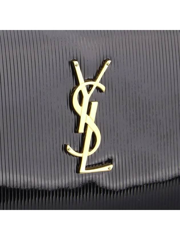 Luxury Saint Laurent Trending 2026 Cassandre Chain Long Wallet Black