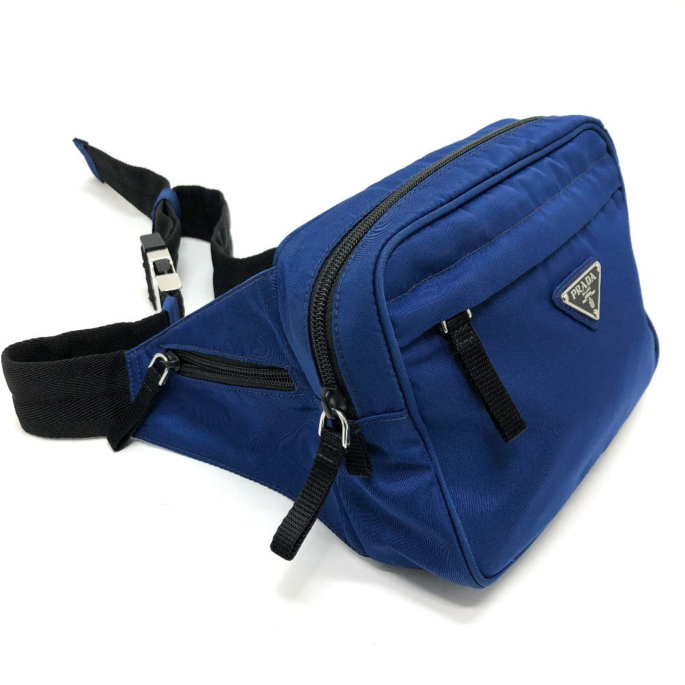 PRADA Waist bag Nylon blue Triangle logo