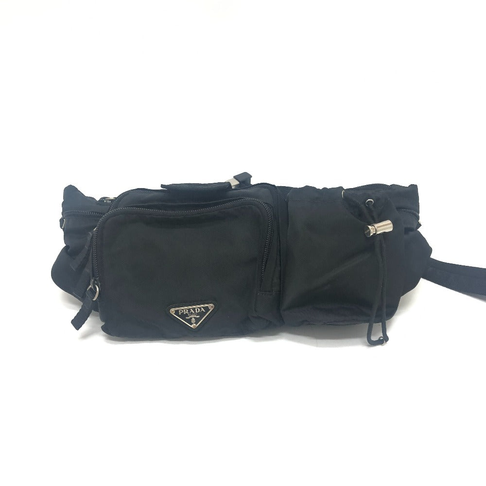 PRADA Sling bag Nylon black Multi pocket