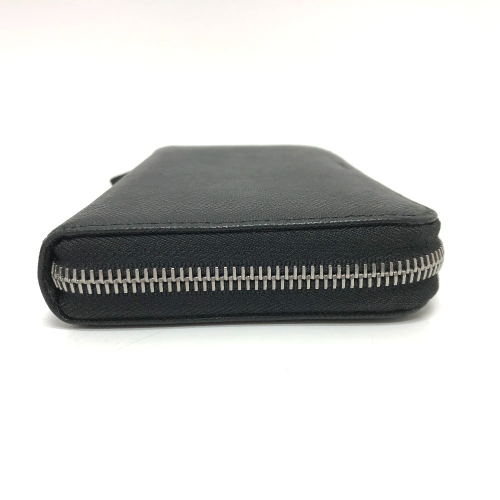 PRADA Long Wallet Purse 2ML317 Safiano leather black logo Women