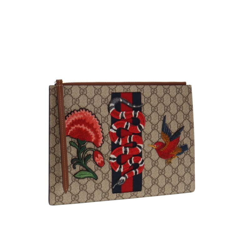Gucci GG Supreme Leather Clutch Style 2