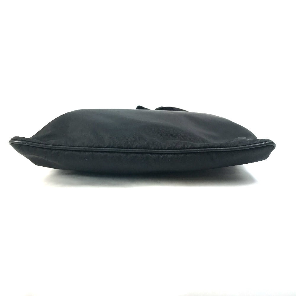 PRADA Shoulder Bag Nylon / leather black Bag Triangle logo mens