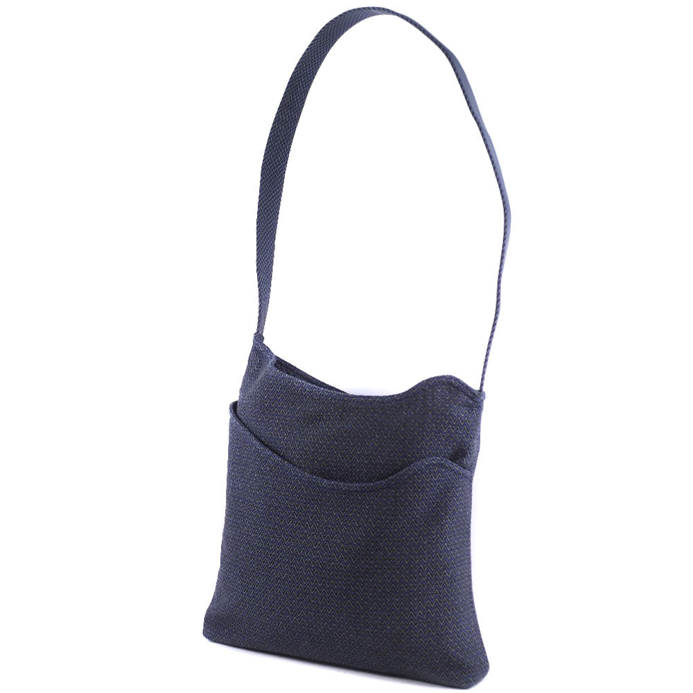 HERMES Shoulder Bag canvas Blue Sac Depansage unisex(Unisex)