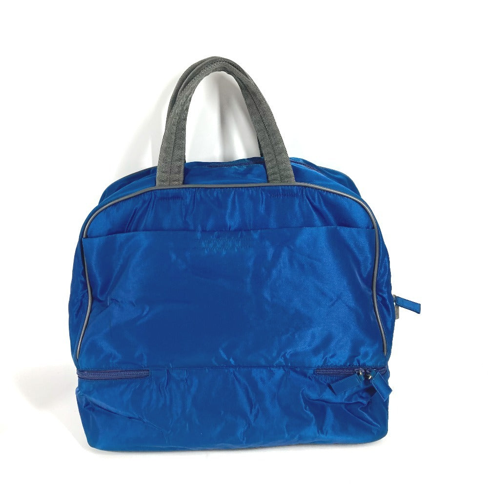 PRADA Boston Duffel bag Nylon blue Sports logo