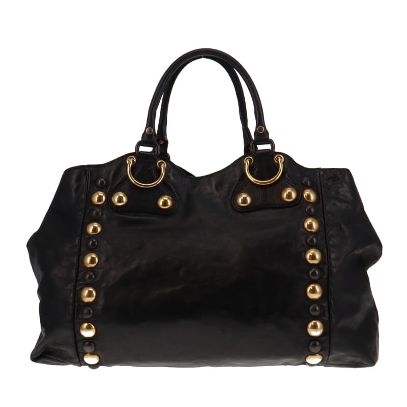 Gucci Black Leather Tote Style 11