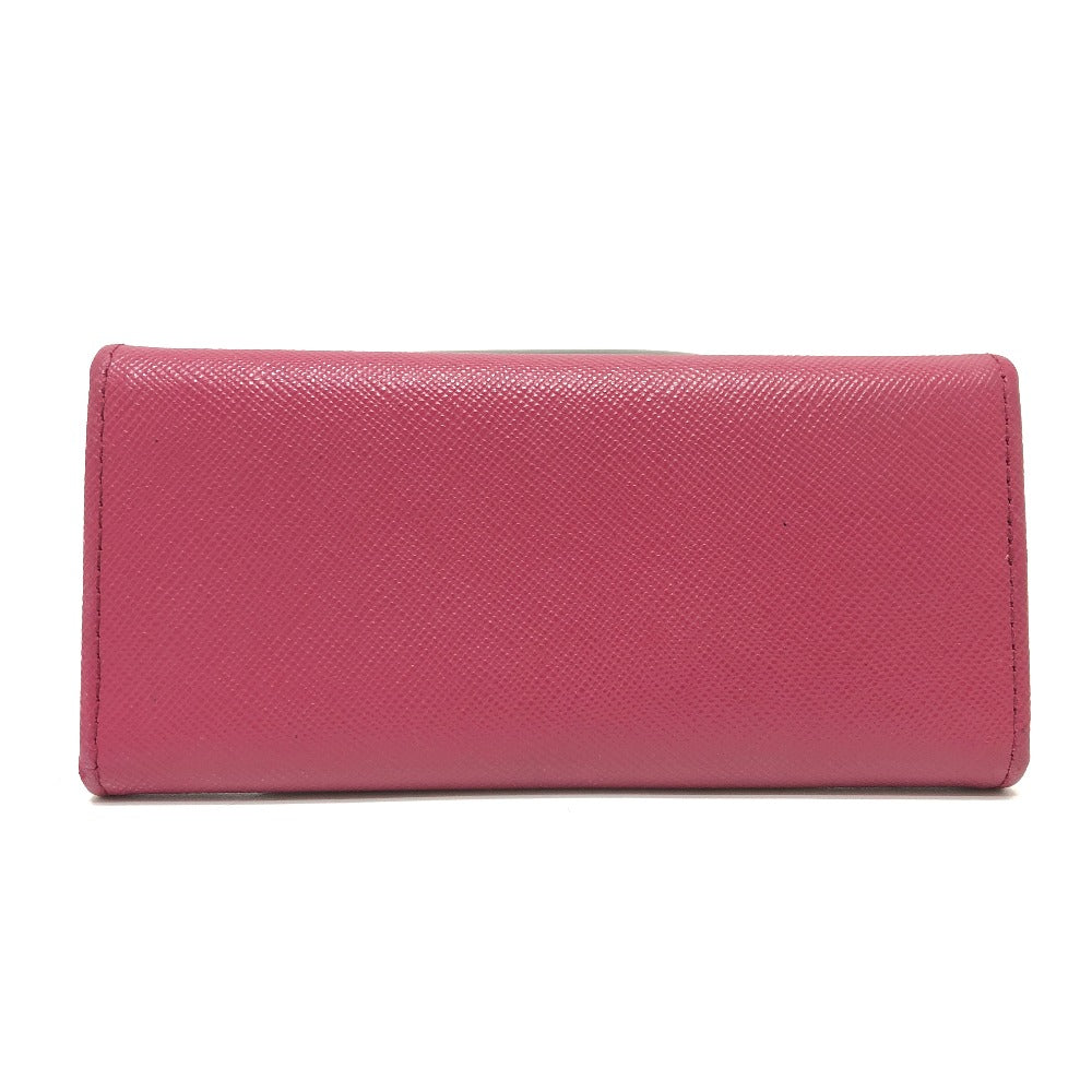 PRADA Key case Key holder 1M0223 Safiano leather pink logo