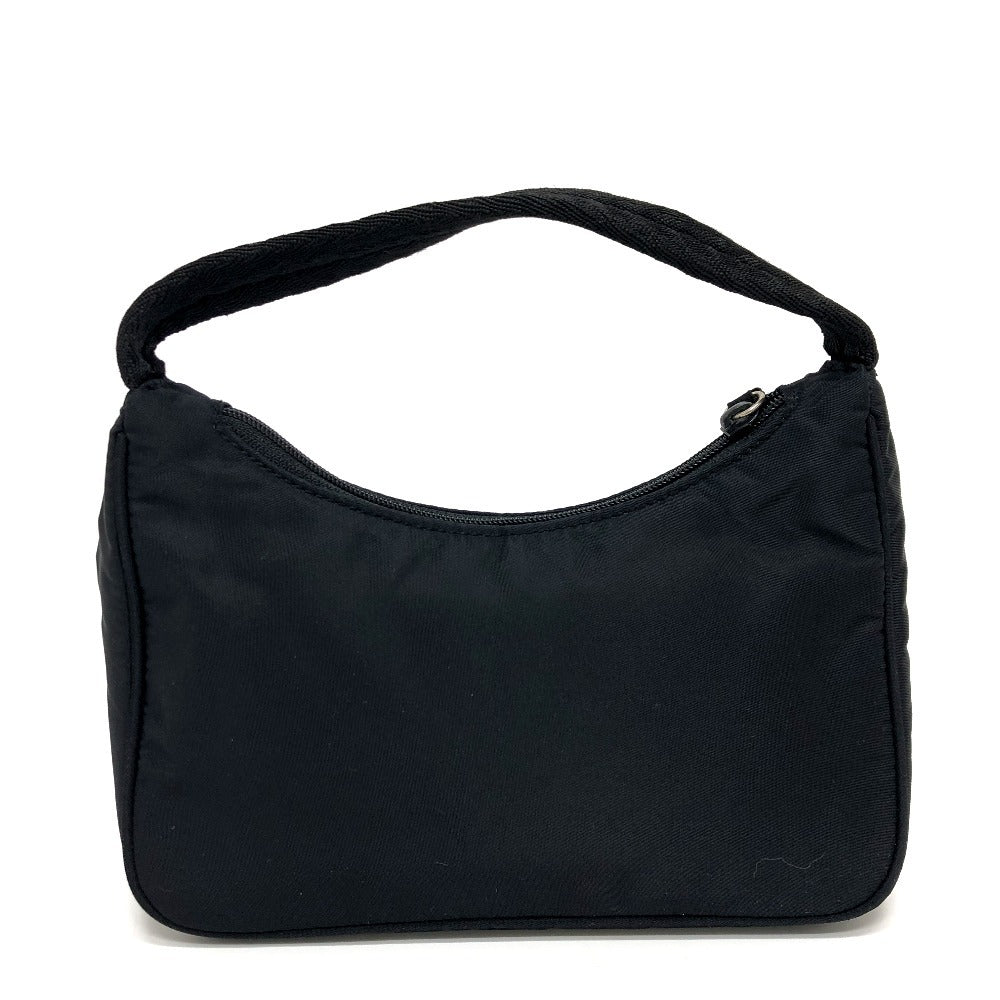 PRADA Handbag Nylon black Triangular plate