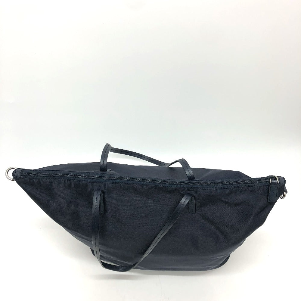 PRADA Shoulder Bag Nylon Navy Triangle logo Tote Bag/Crossbody