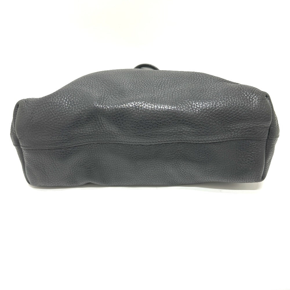 PRADA Tote Bag leather black logo