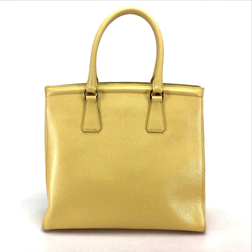 PRADA Handbag Safiano leather yellow Shoulder Bag Women