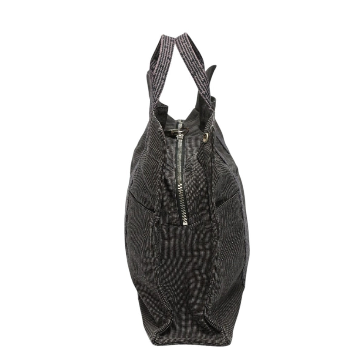 HERMES Tote Bag canvas gray Tote Bag Business bag Her LineTote MM unisex(Unisex)