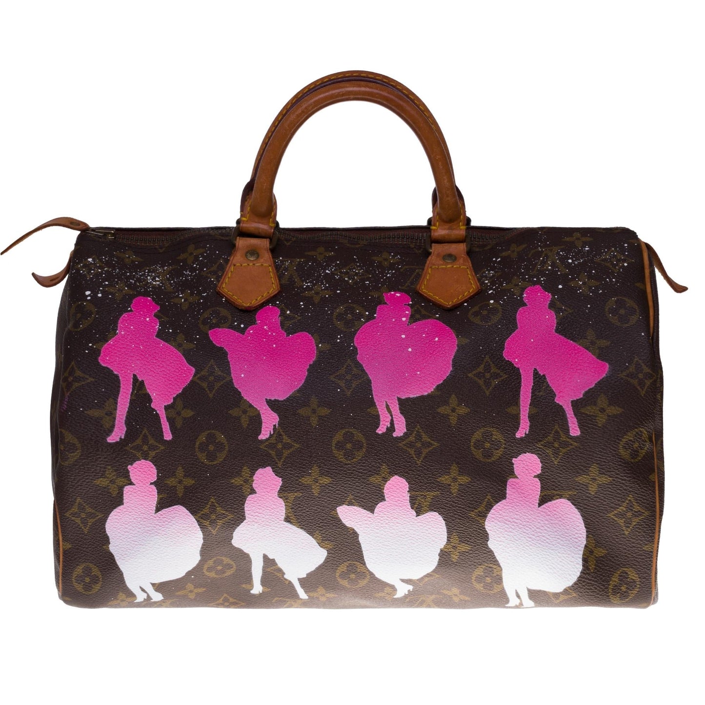 LOUIS VUITTON Customized "Marilyn Monroe" handbag in Monogram canvas