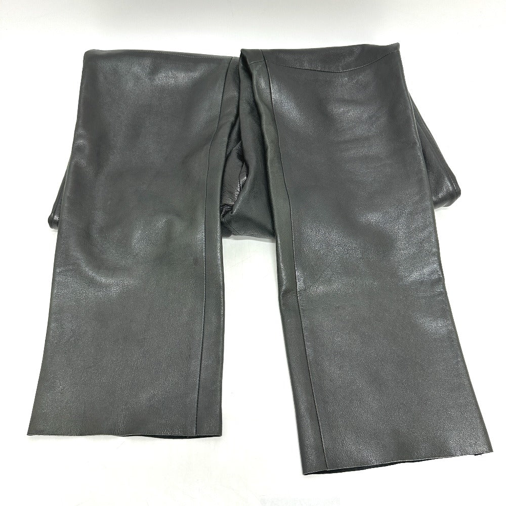 PRADA Pants leather black Riders mens 46