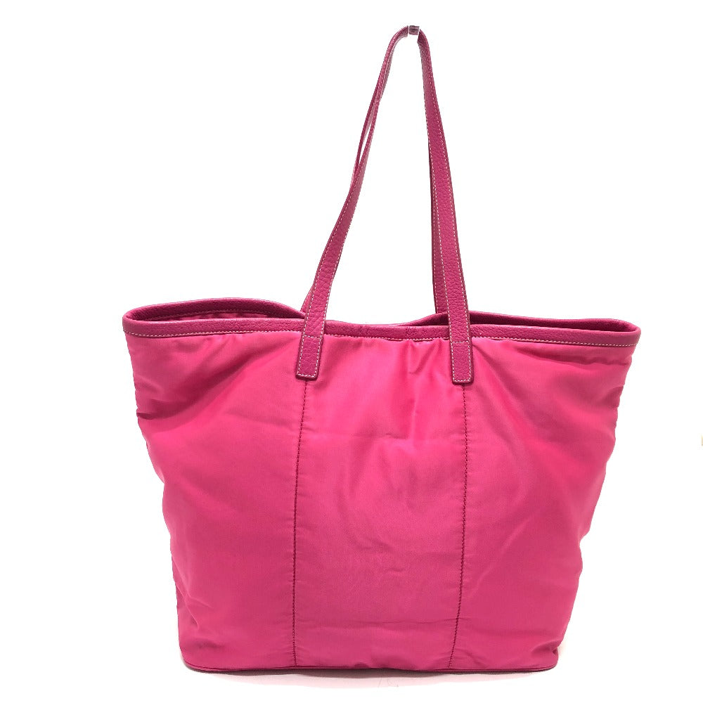 PRADA Tote Bag Nylon / leather pink Gojaguard