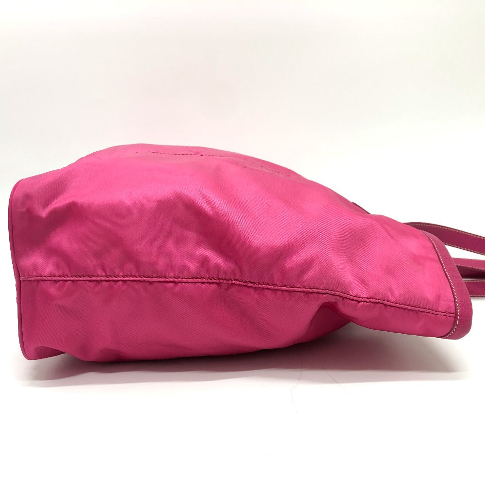 PRADA Tote Bag Nylon / leather pink Gojaguard