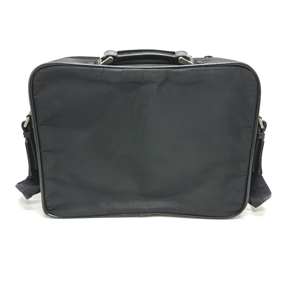 PRADA Business bag Nylon black triangle plate unisex(Unisex)