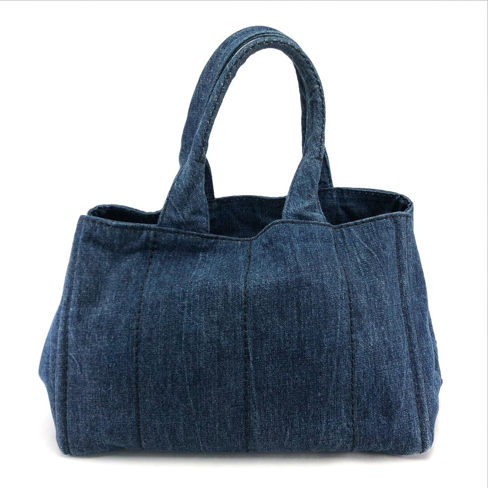 PRADA Handbag denim denim blue Canapa Women