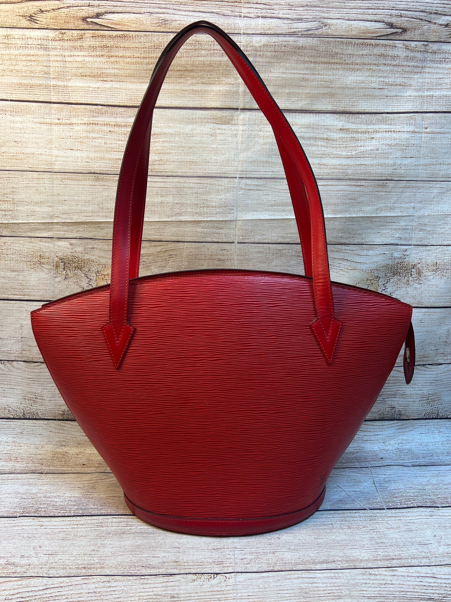 Handbag Leather By Louis Vuitton Size: Large