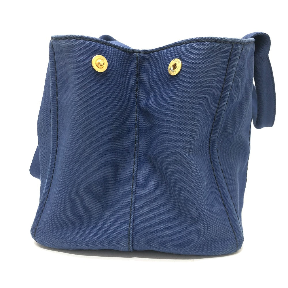 PRADA Handbag canvas blue Canapa