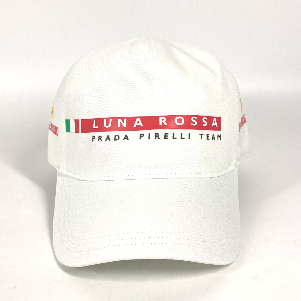 PRADA cap cotton white logo LunaRosa Luna Rossa S