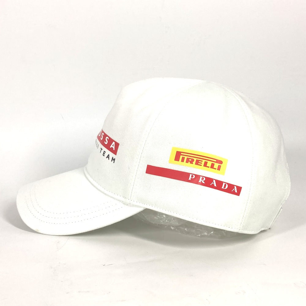 PRADA cap cotton white logo LunaRosa Luna Rossa S