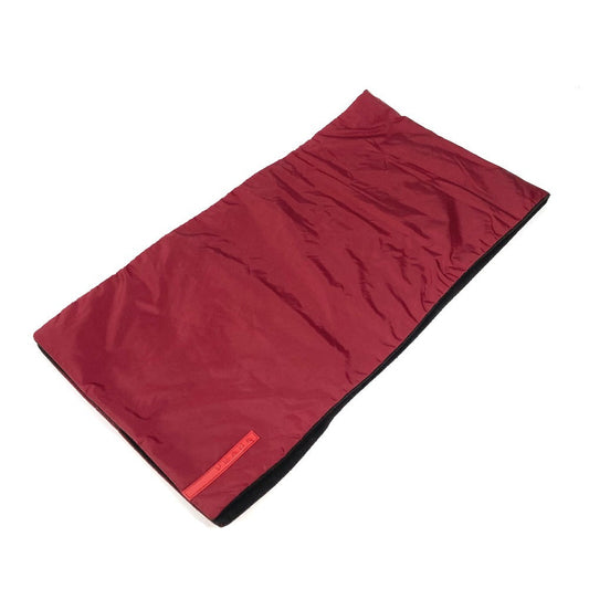 PRADA Scarf Nylon Red Sports logo unisex(Unisex)