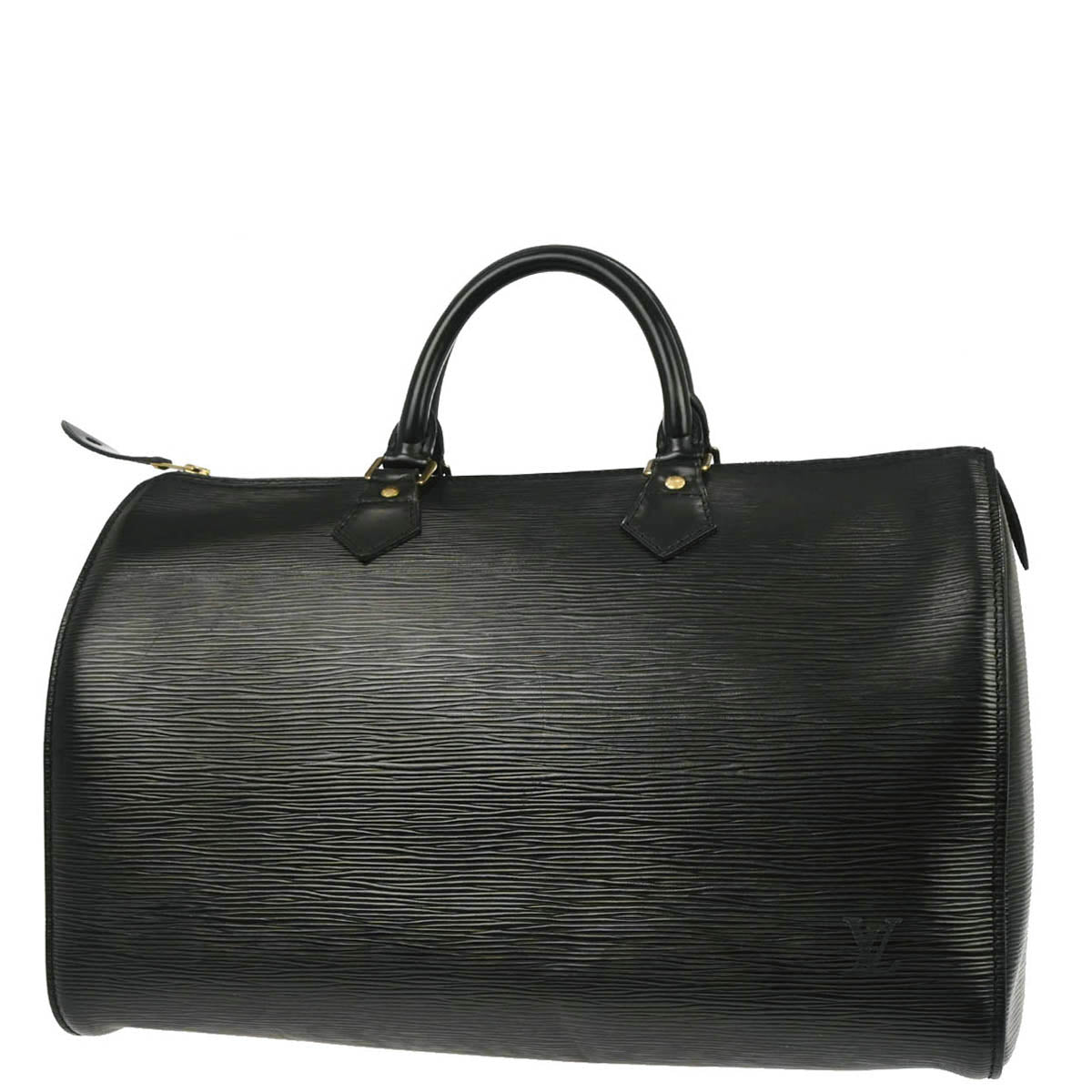 Louis Vuitton Black Epi 35 Duffle Handbag M42992
