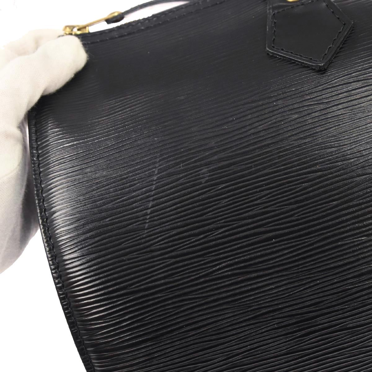 Louis Vuitton Black Epi 35 Duffle Handbag M42992