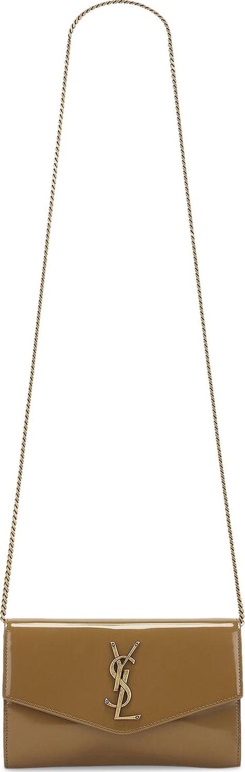 Luxury Saint Laurent Trending 2026 Women's Uptown Chain Wallet in Cardamon | 607788AACQP