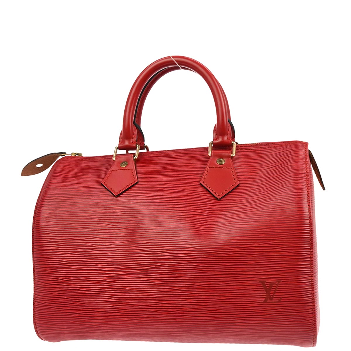 Louis Vuitton 1995 Red Epi 25 Handbag M43017