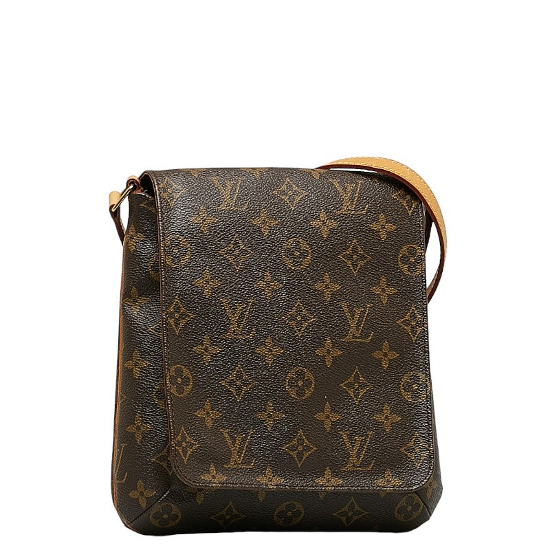 Louis Vuitton Monogram Musée Salsa Long Pulled Shoulder Bag Brown PVC Leather Louis Vuitton Gift [ ] Store