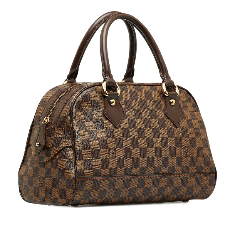 Louis Vuitton Damiere Duomo Handbag Mini Boston Bag Brown PVC Leather Louis Vuitton