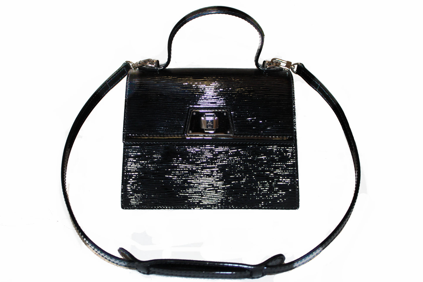 Louis Vuitton Black Electric Epi Leather Sevigne PM Bag