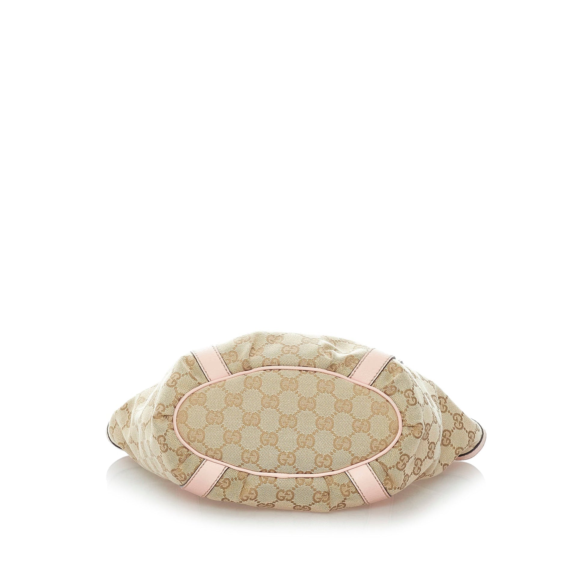 Gucci Abbey Leather Canvas Handbag