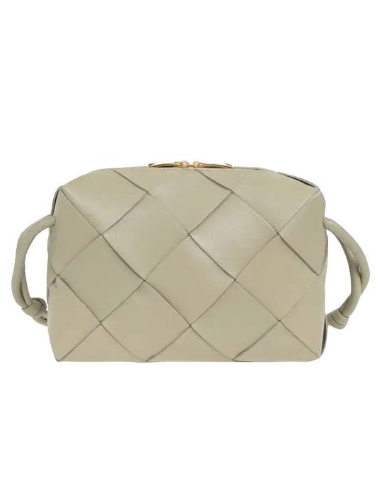 Luxury Bottega Veneta Cassette Intrecciato Small Cross Bag Travertine