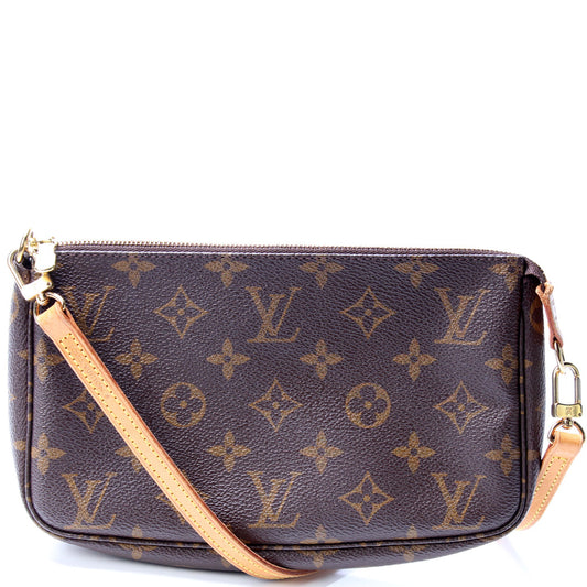 Louis Vuitton Pochette Accessories W/ Strap Monogram