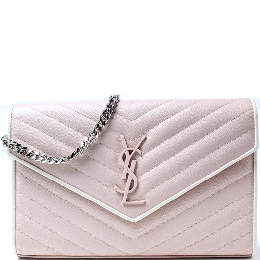 Saint Laurent Grain De Poudre Chain Wallet Bag