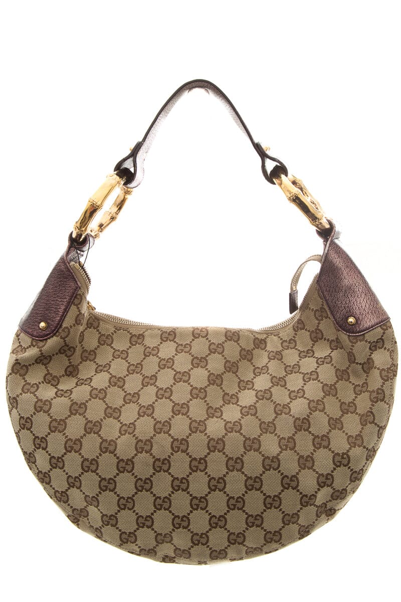 Gucci Leather Canvas Handbag Style 1