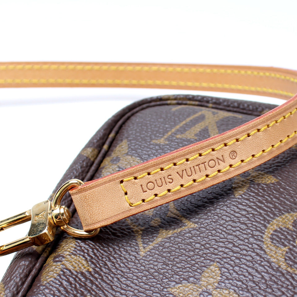 Louis Vuitton Pochette Accessories W/Strap Monogram