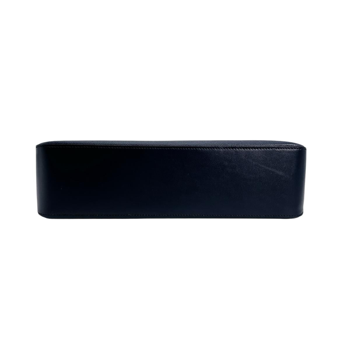HERMES Business bag Leather, Epsom Navy Epsom Porto Document City News
