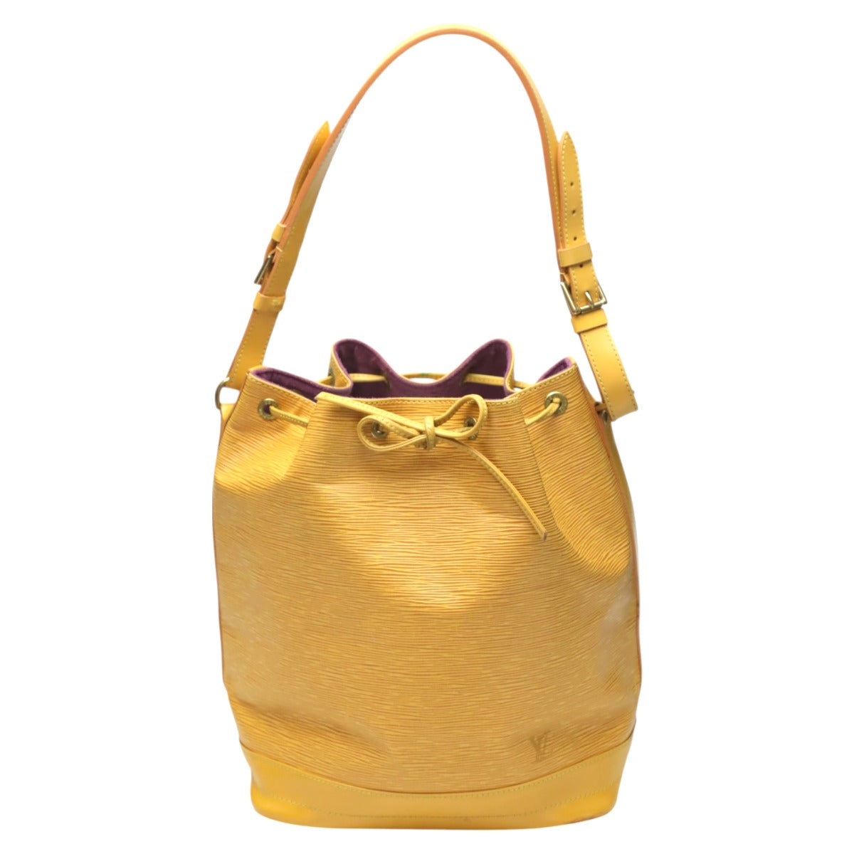 LOUIS VUITTON Shoulder Bag Epi Leather yellow Drawstring type Shoulder Bag Epi Noe unisex(Unisex)