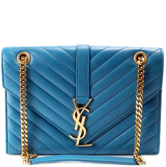 Saint Laurent Chevron Envelope Medium 381667 Bag